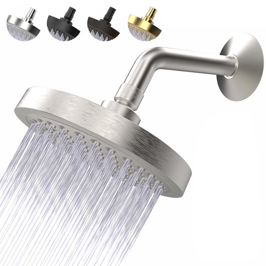 6-Inch Rainfall Shower Head – Multiple Finishes